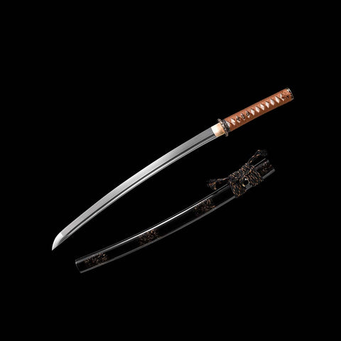 Hand Forged Japanese Wakizashi Sword Damascus Folded Steel Full Tang-COOLKATANA-SL-1300-U