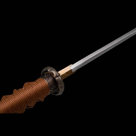 Hand Forged Japanese Wakizashi Sword Damascus Folded Steel Full Tang-COOLKATANA-SL-1300-U