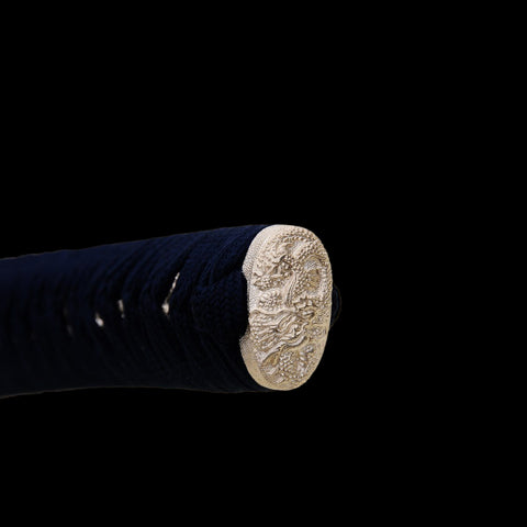 Hand Forged Japanese Wakizashi Sword Honsanmai Clay Tempered Blade Silver Tsuba Battle Ready-COOLKATANA-SL-840-U