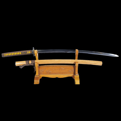 Hand Forged Kogarasu-Maru Katana Sword 1095 Folded Steel Clay Tempered Double Edge Full Tang-COOLKATANA-SL-1131-U