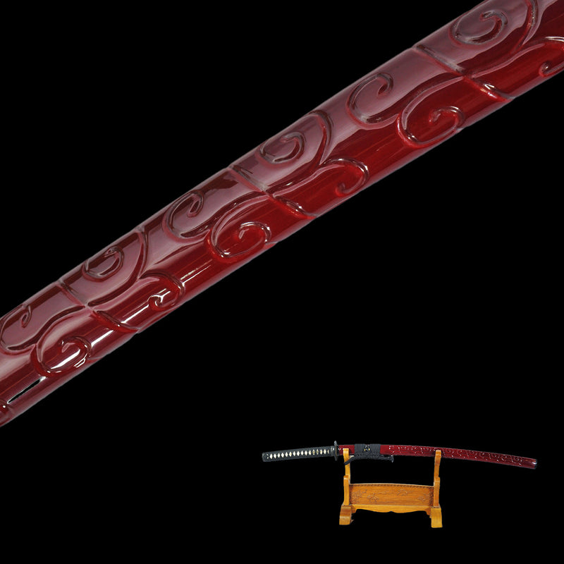 Hand Forged Little Crow Katana Double Edge Sword 1095 Steel Clay Tempe 