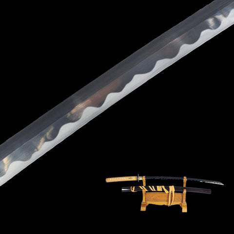Hand Forged Rurouni Kenshin Sakabato Katana Japanese Sword Reversed Cutting Edge 1095 Steel Battle Ready-COOLKATANA-SL-1162-U