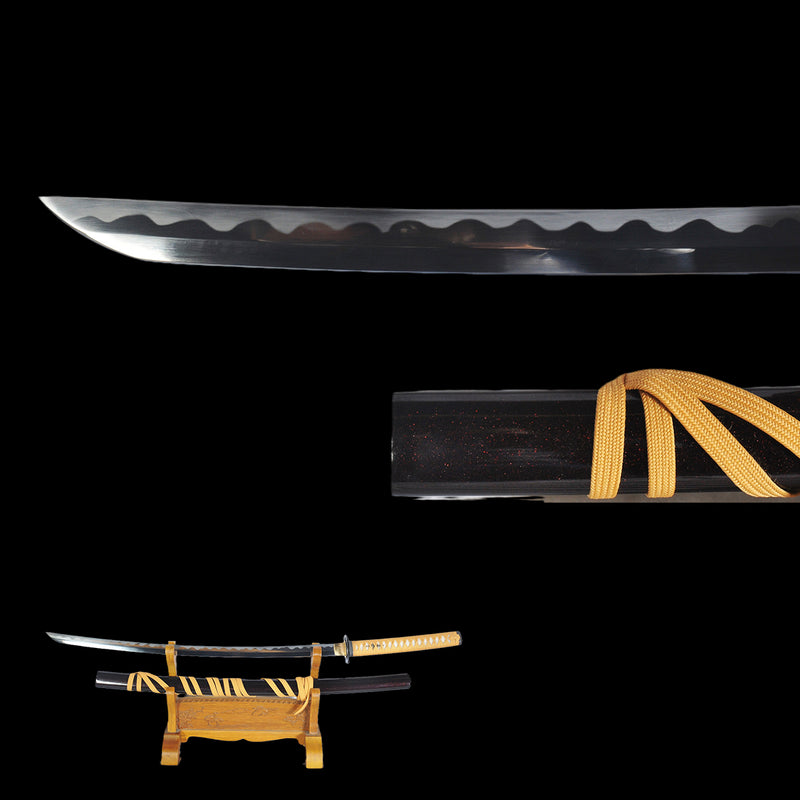 Handgeschmiedetes japanisches Schwert Sakabato Katana von Rurouni Kenshin mit umgekehrter Schneide, kampfbereit aus 1095er Stahl 