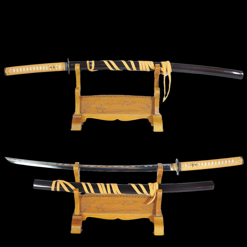 Handgeschmiedetes japanisches Schwert Sakabato Katana von Rurouni Kenshin mit umgekehrter Schneide, kampfbereit aus 1095er Stahl 