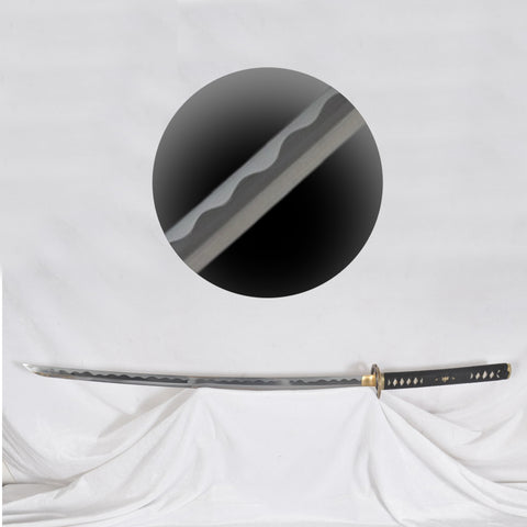 Hand Forged Rurouni Kenshin Sakabato Katana Sword 1095 Steel Reversed Cutting Edge Black Battle Ready-COOLKATANA-SL-1194-U