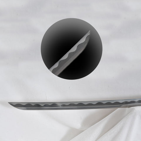 Hand Forged Rurouni Kenshin Sakabato Katana Sword 1095 Steel Reversed Cutting Edge Black Battle Ready-COOLKATANA-SL-1194-U