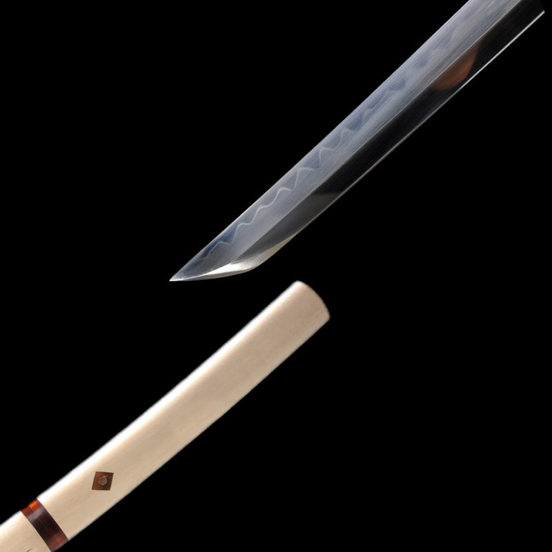 Hand Forged Sakabato Shirasaya Katana Reversed-Edge Japanese Sword 109 