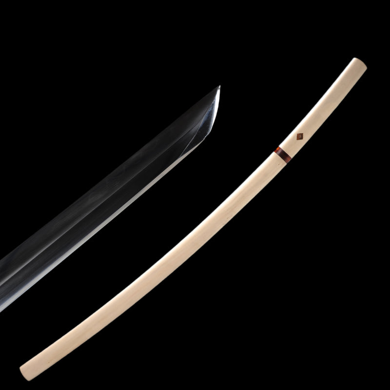 Hand Forged Sakabato Shirasaya Katana Reversed-Edge Japanese Sword 109 