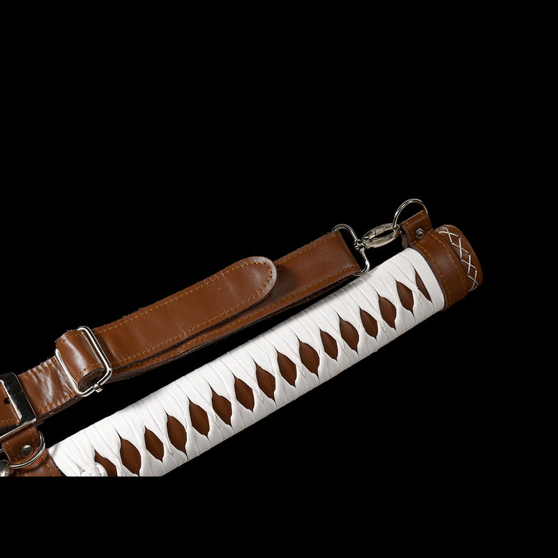 Hand Forged Walking Dead Sword Michonne's Katana Zombie Killer 1095 Carbon Steel Clay Tempered 