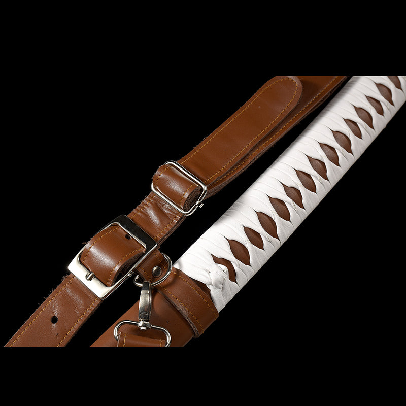 Hand Forged Walking Dead Sword Michonne's Katana Zombie Killer 1095 Carbon Steel Clay Tempered 