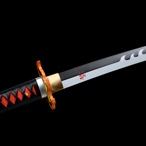 anime Sword Tanjiro Kamado Nichirin 3rd Generation katana 1095 High Carbon steel demon slayer characters  QQ-0101 7
