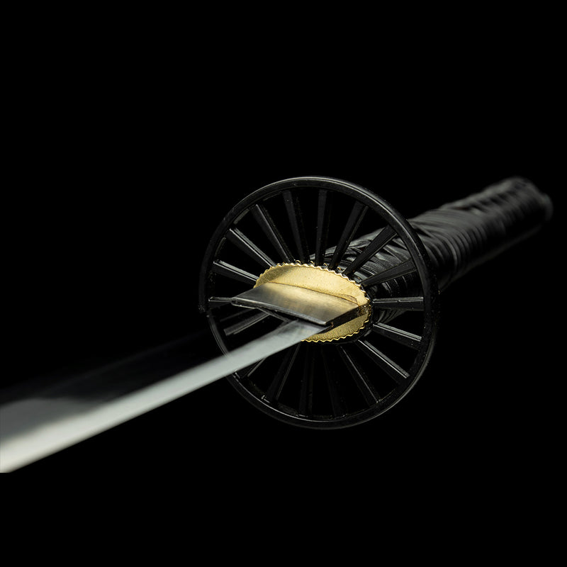 1095 Kohlenstoffstahl Schwarzer Dämonentöter Tanjiro Nichirin Katana Schwert 