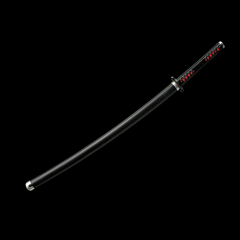 1095 Kohlenstoffstahl Schwarzer Dämonentöter Tanjiro Nichirin Katana Schwert 