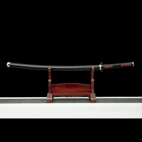 Shinobu Kocho Sword Close-up – Demon Slayer Black Blade Katana
 QQ-0102 3