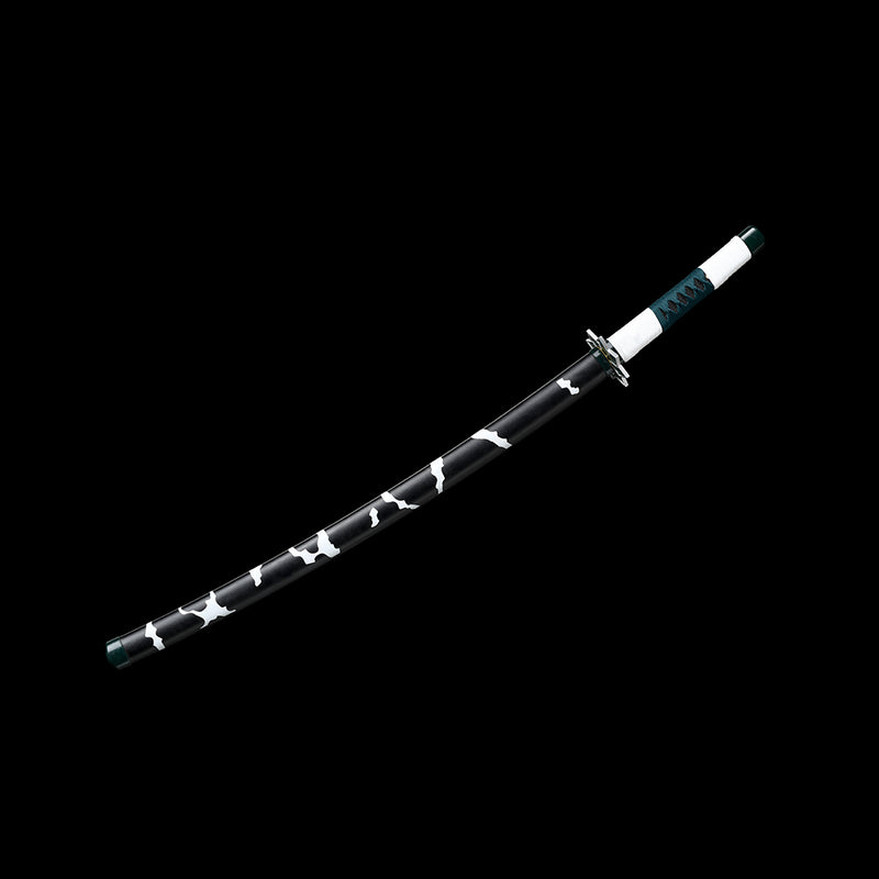 1095 High Carbon Steel Black Demon Slayer Sanemi Shinazugawa Nichirin Katana Sword 