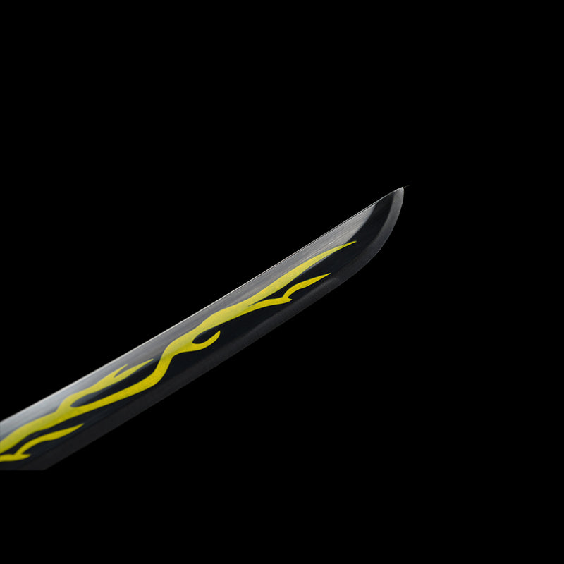 1095 High Carbon Steel Anime Katana Demon Slayer Zenitsu Agatsuma Katana Sword 