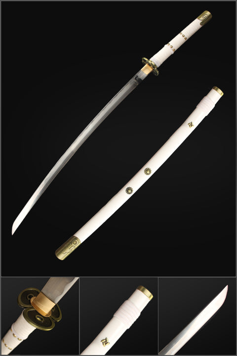 anime katana one piece Kozuki Momonosuke Sword Ame No Habakiri Katana 1045 Carbon Steel HY-0011-U