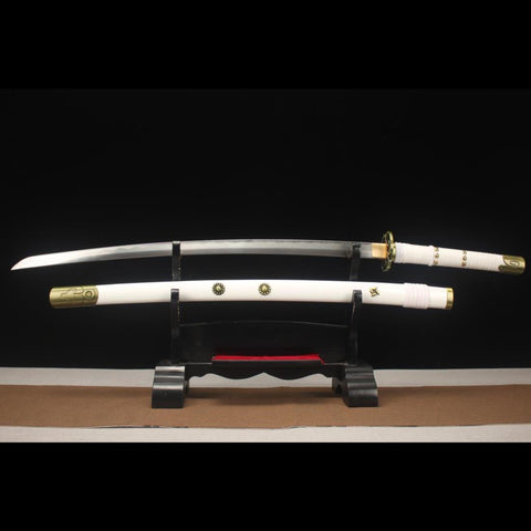 anime katana one piece Kozuki Momonosuke Sword Ame No Habakiri Katana 1045 Carbon Steel HY-0011-U 2