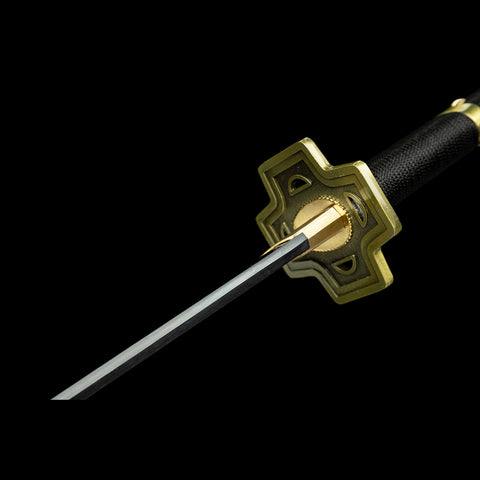 Anime sword one piece characters roronoa zoro Yubashiri katana 1095 High Carbon Steel Tsuba Fitting
QQ-0113 COOLKATANA 7