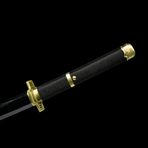 Anime sword one piece characters roronoa zoro Yubashiri katana 1095 High Carbon Steel Tsuba
QQ-0113 COOLKATANA 13