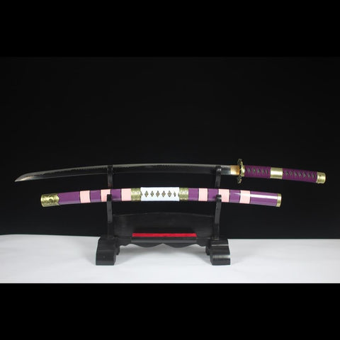 Handmade Anime One Piece Nidai Kitetsu Katana Sword 1045 Steel Full Tang Shinogidukuri-COOLKATANA-HY-0006-U