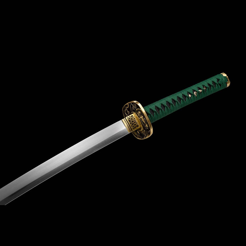 1060 Carbon Steel Full Tang Blade Dragon Sparrow Blade Katana Sword with Engraved Saya 