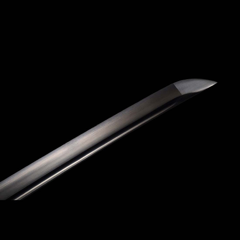 Japanese Katana Sword with Black Saya and 1060 Carbon Steel Full Tang Blade 