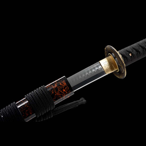 Handmade Dragon Pattern Katana Sword-QQ-0231-U