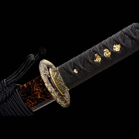 Dragon Pattern Sword Tsuka-QQ-0231-U