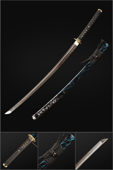 COOLKATANA Flowing Cloud Theme Japanese Katana Sword-QQ-0205-U