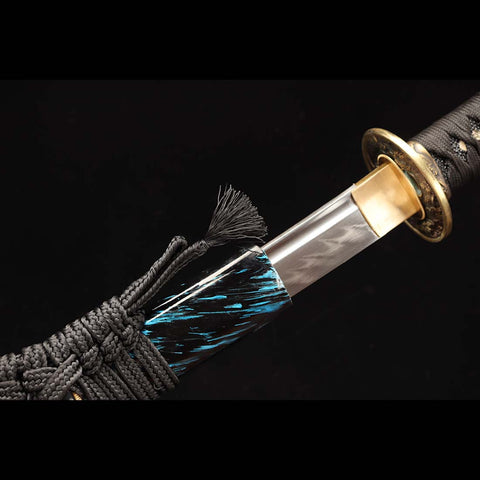 Handmade Flowing Cloud Theme Samurai Sword-QQ-0205-U