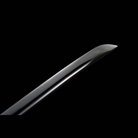 Handmade Japanese Samurai Katana, Japanese Gunto 1060 Carbon Steel Black Blade with Bo-hi Rosewood Saya-COOLKATANA-QQ-0223-U