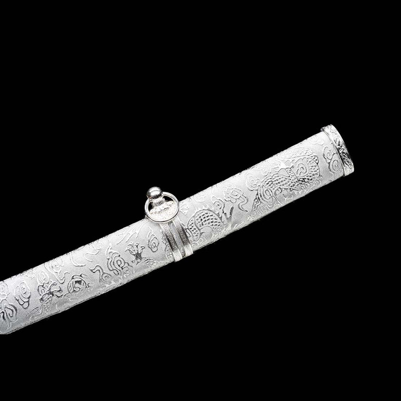 Replik eines Kommandoschwerts aus dem 2. Weltkrieg, japanisches Samurai-Katana aus 9260er Federstahl mit durchgehendem Erl 