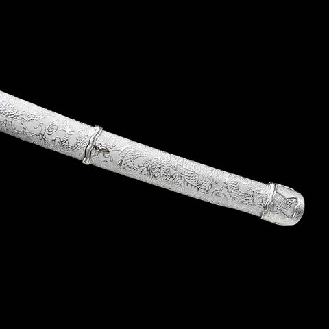 Handmade Japanese Samurai Katana, WWII Command Sword 9260 Spring Steel Full Tang Clay Tempered-COOLKATANA-QQ-0216-U