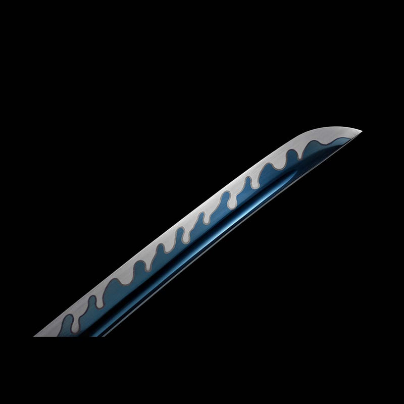 Replik eines Kommandoschwerts aus dem 2. Weltkrieg, japanisches Samurai-Katana aus 9260er Federstahl mit durchgehendem Erl 