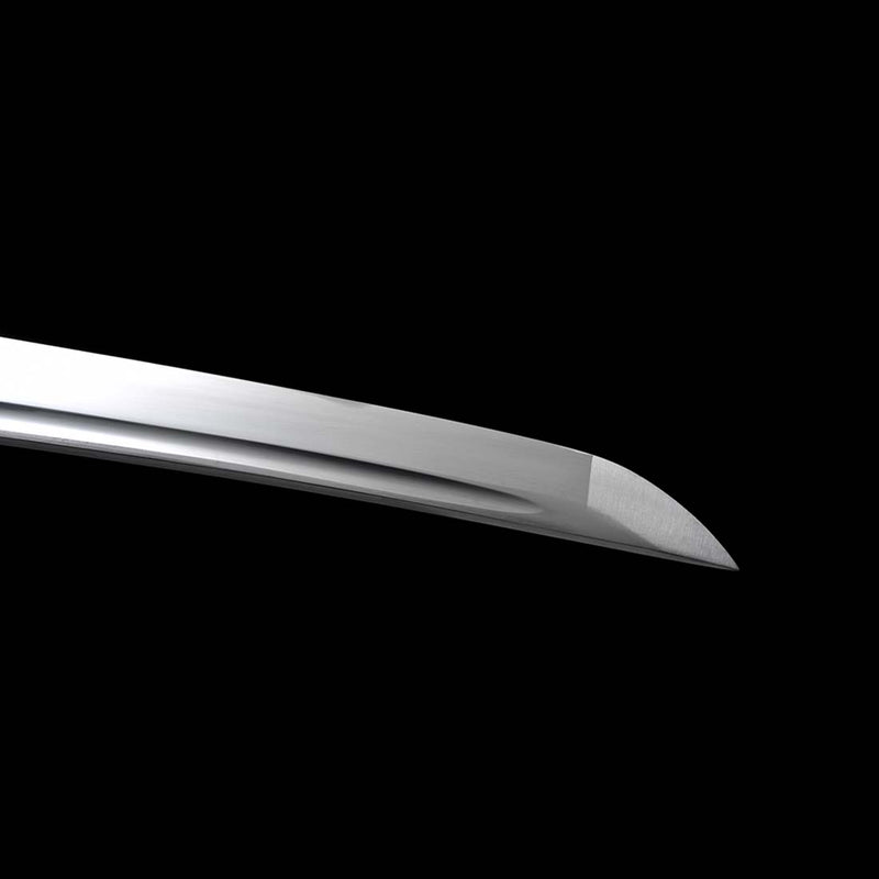 9260 Spring Steel Full Tang Blade Japanese Samurai Katana with Bo-hi Small Floral Saya 