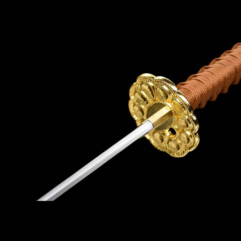 MoYang Sword 9260 Spring Steel Japanese Samurai Katana with Bo-hi Full Tang Painting Saya 