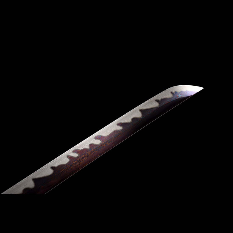 Regulus Sword Replica Folded Steel Full Tang Fire PatternJapanese Samurai Katana 