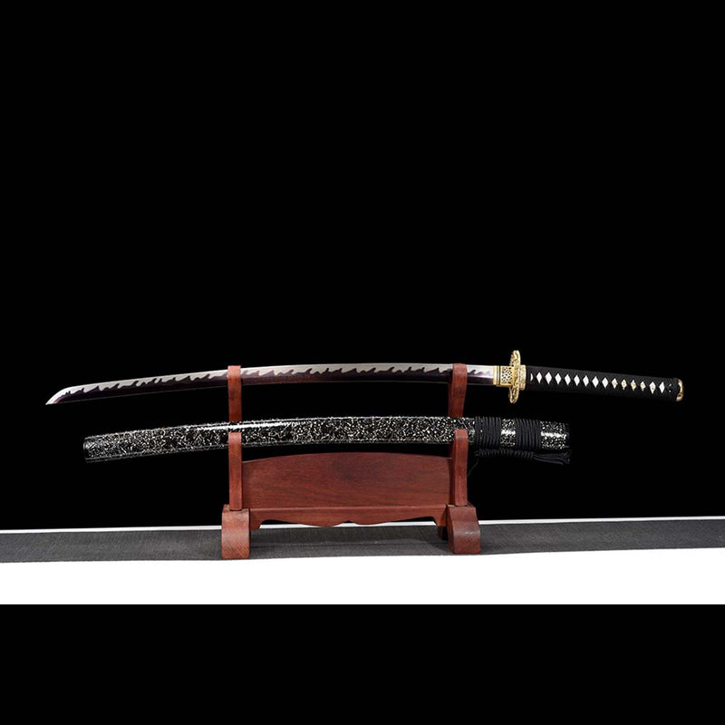 Regulus Sword Replica Folded Steel Full Tang Fire PatternJapanese Samurai Katana 