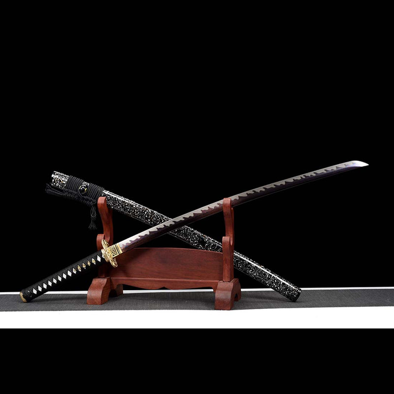 Regulus Sword Replica Folded Steel Full Tang Fire PatternJapanese Samurai Katana 