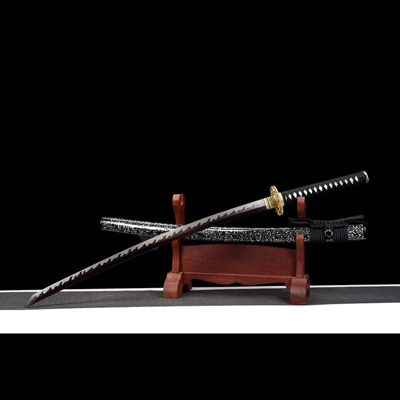 Regulus Sword Replica Folded Steel Full Tang Fire PatternJapanese Samurai Katana 