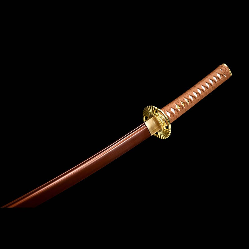 9260 Spring Steel Full Tang Red Blade Japanese Samurai Katana with Bo-hi 