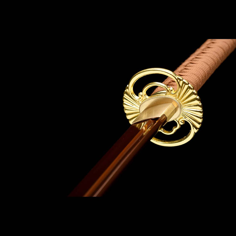 9260 Spring Steel Full Tang Red Blade Japanese Samurai Katana with Bo-hi 