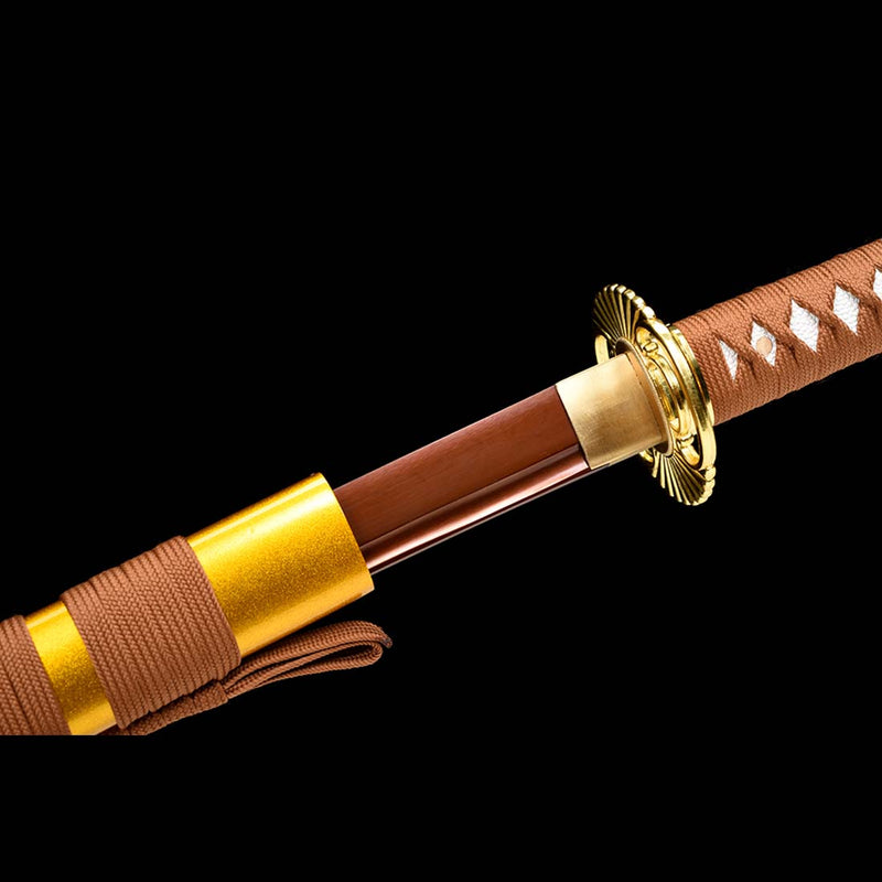9260 Spring Steel Full Tang Red Blade Japanese Samurai Katana with Bo-hi 