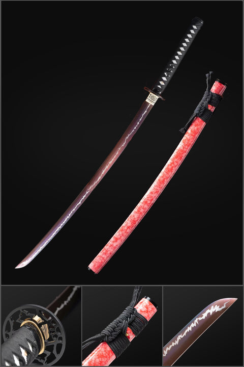 COOLKATANA Japanese Purple Thunder Blade Samurai Katana-QQ-0237-U