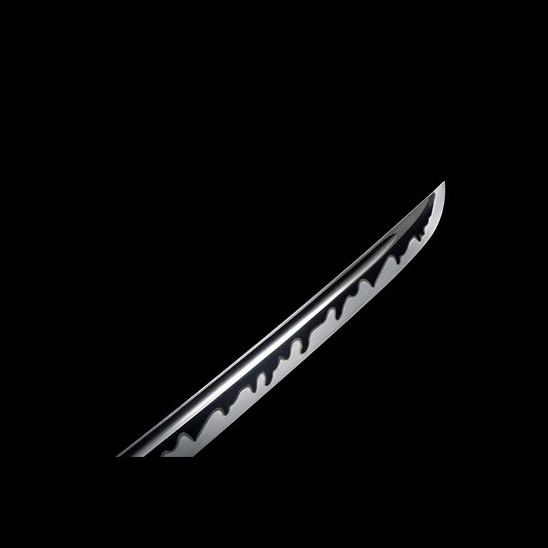 High manganese Steel Fire Pattern Blade Full Tang Japanese Samurai Katana 