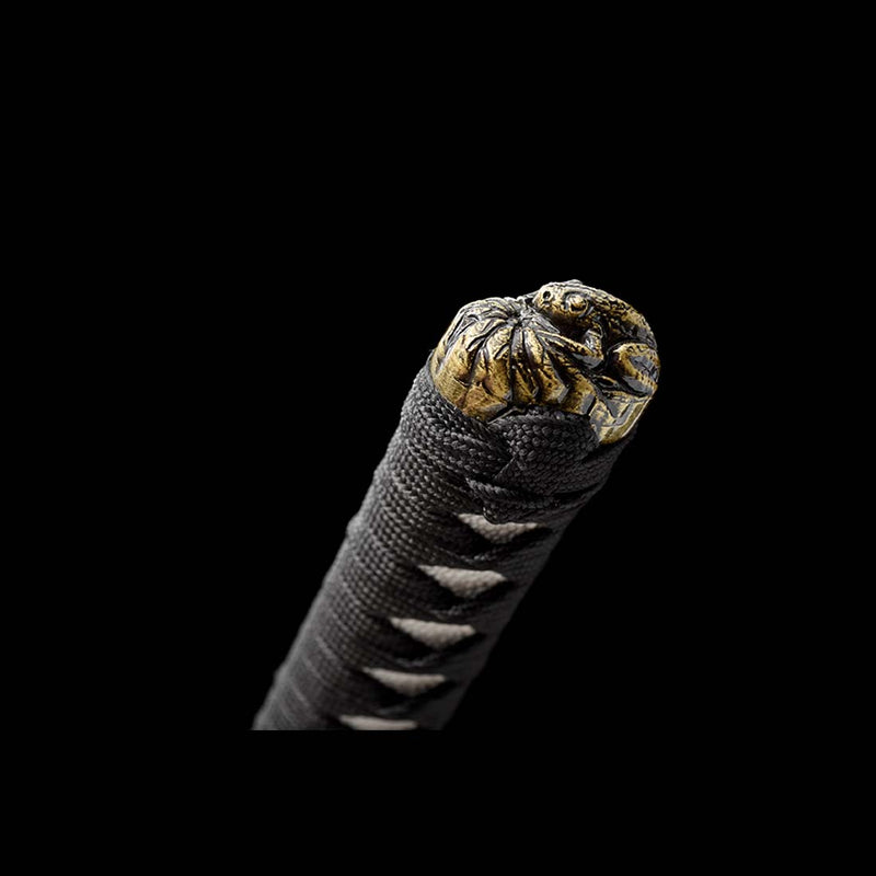 High manganese Steel Fire Pattern Blade Full Tang Japanese Samurai Katana 