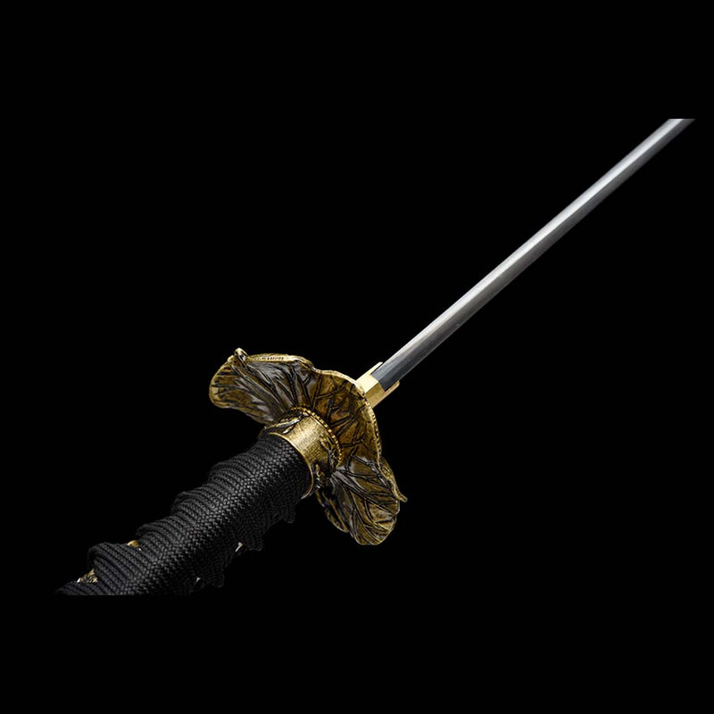 High manganese Steel Fire Pattern Blade Full Tang Japanese Samurai Katana 