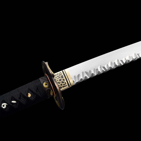 Handmade Snake Pattern Katana Sword Blade-QQ-0225-U