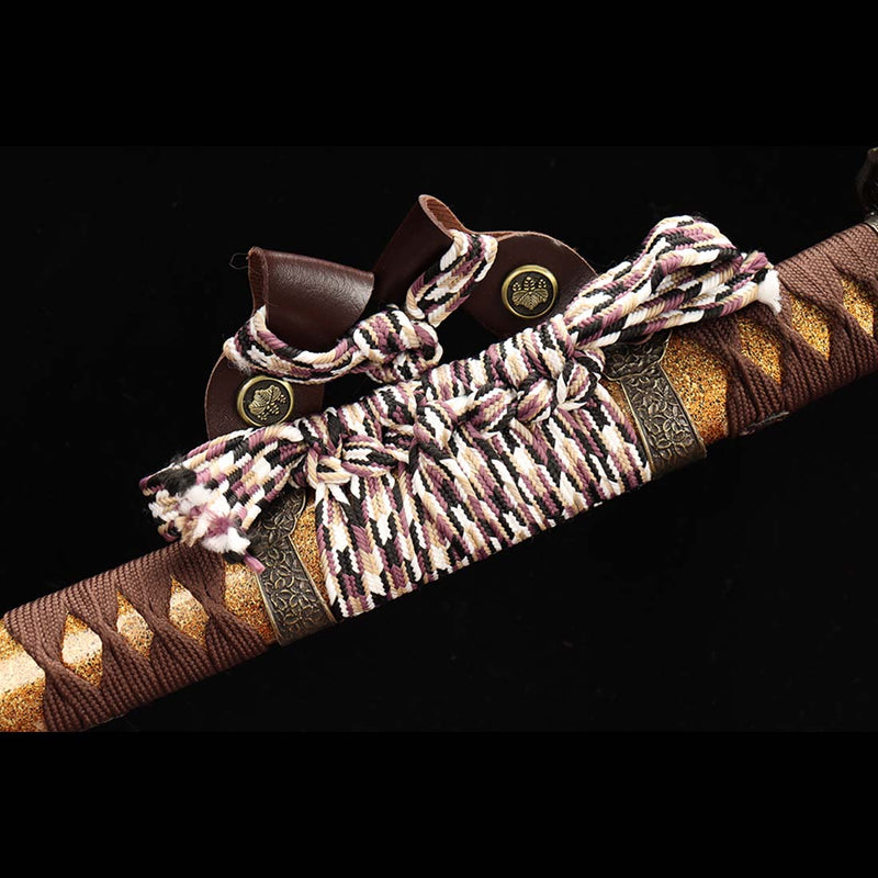 Oda Nobunaga Sword Replica with Cypress Saya, T10 Steel Japanese Tachi Sword 